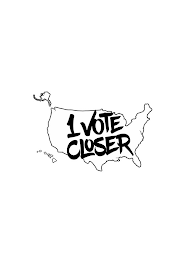1 VOTE CLOSER logo