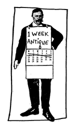 1 WEEK ANTIQUE logo