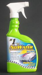 #1 WORLD WIDE NO WATER CAR-WASH & POLISH HIGH-GLOSS WATERLESS:  WASH& POLISH INSIDE & OUT QUICK & EASY PROTECTS: ALL PAINTS & FINISHES AGAINST WEATHER & UV DAMAGE CONTINUED DIRT-REPELLING ACTION PROKOTE... MUCH MORE PROTECTION! logo