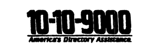 10-10-9000 AMERICA'S DIRECTORY ASSISTANCE logo