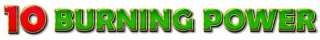10 BURNING POWER logo