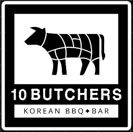 10 BUTCHERS KOREAN BBQ BAR logo
