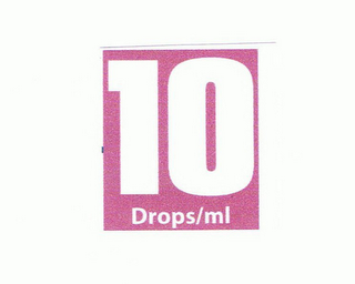 10 DROPS/ML logo