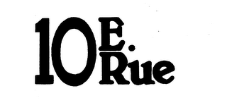 10 E. RUE logo