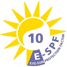 10 E-SPF EYE-SUN PROTECTION FACTOR logo