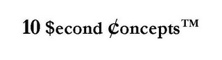 10 $ECOND CONCEPTS logo
