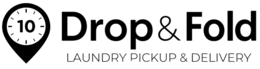 10 FOLD LAUNDRY PICKUP & DELIVERY DROP logo