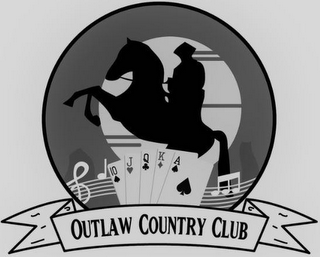 10 J Q K A OUTLAW COUNTRY CLUB logo