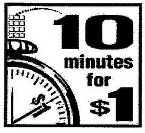 10 MINUTES FOR $1 logo