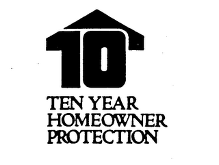 10 TEN YEAR HOMEOWNER PROTECTION logo