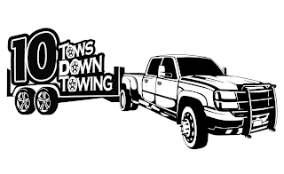 10 TOWS DOWN TOWING logo