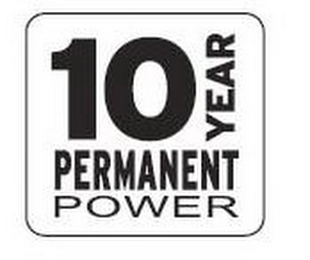 10 YEAR PERMANENT POWER logo