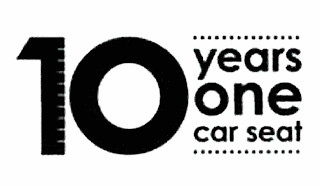 10 YEARS ONE CAR SEAT logo