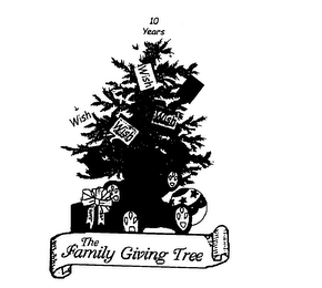 10 YEARS WISH WISH WISH WISH THE FAMILY GIVING TREE logo