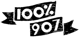 100% 907 logo
