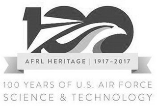 100 AFRL HERITAGE 1917-2017 100 YEARS OF U.S. AIR FORCE SCIENCE & TECHNOLOGY logo