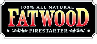 100% ALL NATURAL FATWOOD FIRESTARTER logo