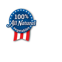 100% ALL NATURAL VEGETABLES logo