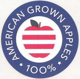 100% AMERICAN GROWN APPLES logo