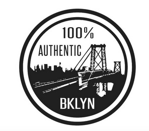 100% AUTHENTIC BKLYN logo