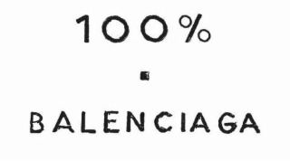 100% BALENCIAGA logo