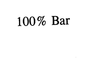100% BAR logo