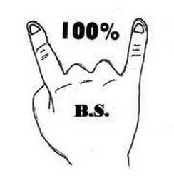 100% B.S. logo