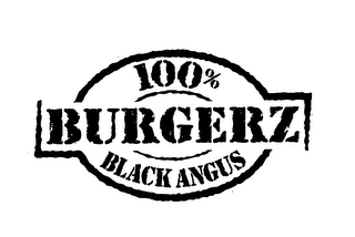 100% BURGERZ BLACK ANGUS logo