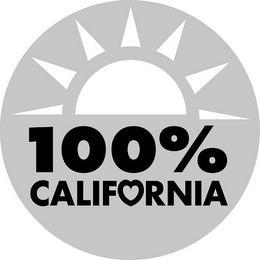 100% CALIFORNIA logo
