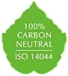 100% CARBON NEUTRAL ISO 14044 logo