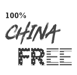 100% CHINA FREE logo