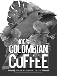100% COLOMBIAN COFFEE ARABICA PREMIUM COFFEE logo