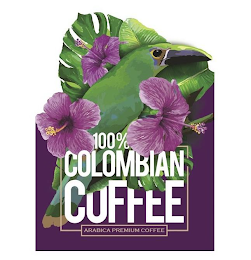 100% COLOMBIAN COFFEE ARABICA PREMIUM COFFEE logo