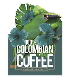 100% COLOMBIAN COFFEE ARABICA PREMIUM COFFEE logo
