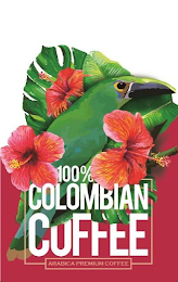 100% COLOMBIAN COFFEE ARABICA PREMIUM COFFEE logo