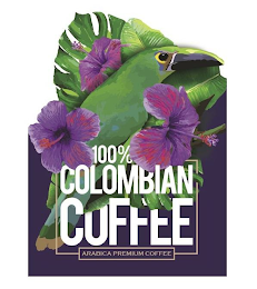 100% COLOMBIAN COFFEE ARABICA PREMIUM COFFEE logo