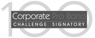 100 CORPORATE PRO BONO CHALLENGE SIGNATORY