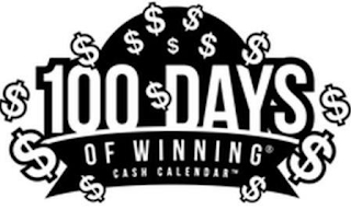 100 DAYS OF WINNING CASH CALENDAR $ logo