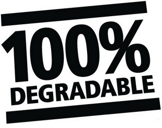 100% DEGRADABLE logo