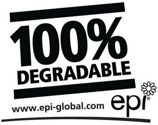 100% DEGRADABLE WWW.EPI-GLOBAL.COM EPI logo