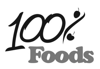 100% FOODS logo