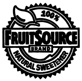 100% FRUITSOURCE BRAND NATURAL SWEETENER logo