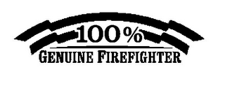 100% GENUINE FIREFIGHTER logo