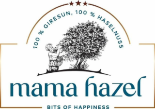 100 % GIRESUN, 100 % HASELNUSS MAMA HAZEL BITS OF HAPPINESS logo