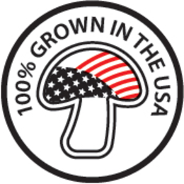 100% GROWN IN THE USA logo