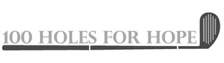 100 HOLES FOR HOPE logo