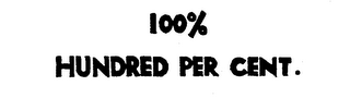 100% HUNDRED PERCENT logo