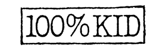 100% KID logo