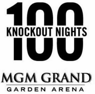 100 KNOCKOUT NIGHTS MGM GRAND GARDEN ARENA logo