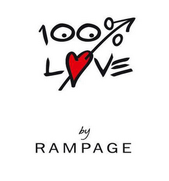 100% LOVE BY RAMPAGE logo